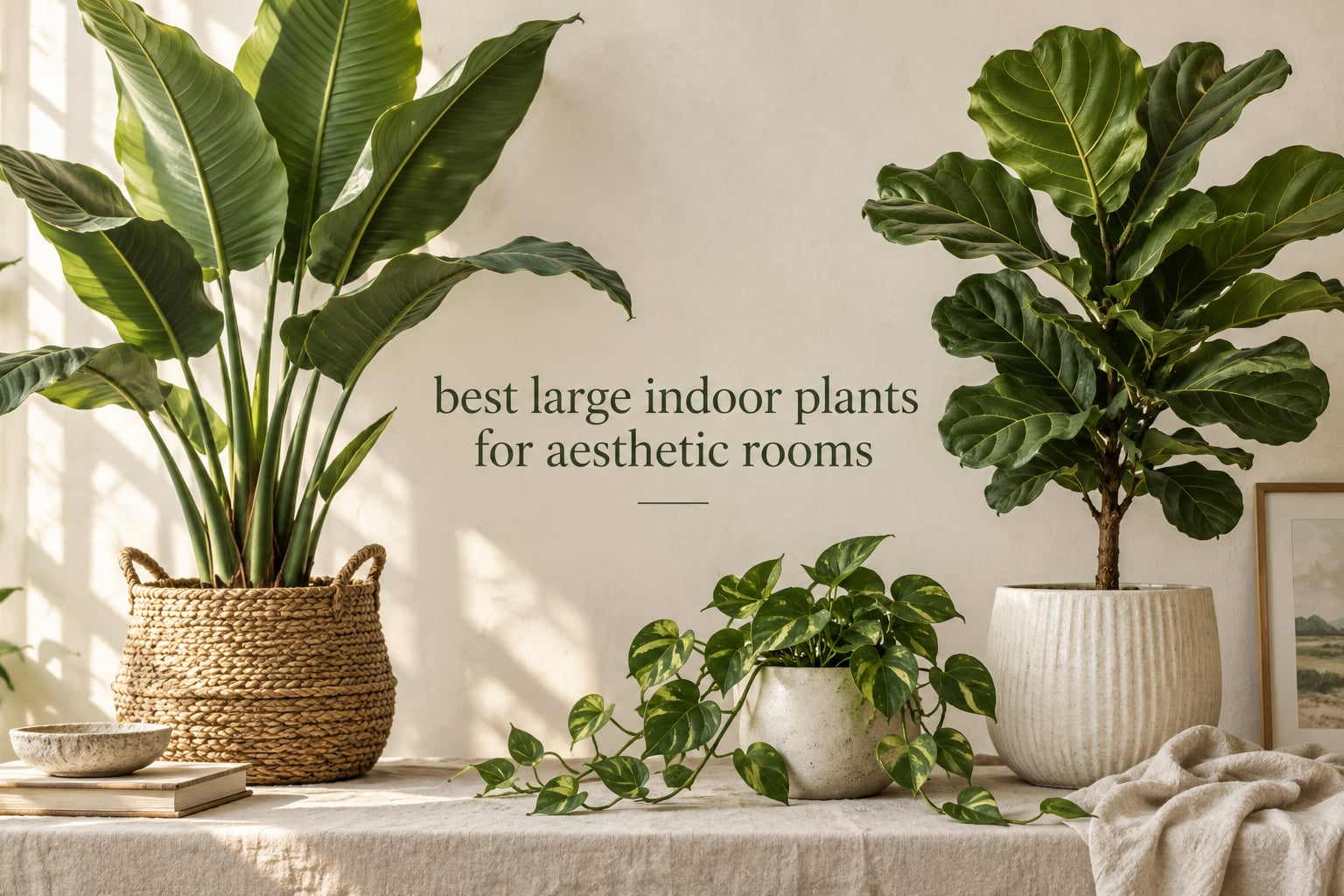 best large indoor plants for aesthetic rooms