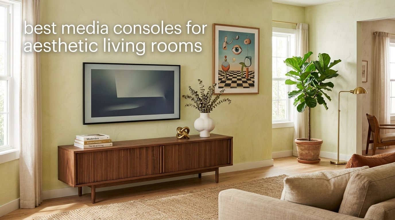 best media consoles for aesthetic living rooms