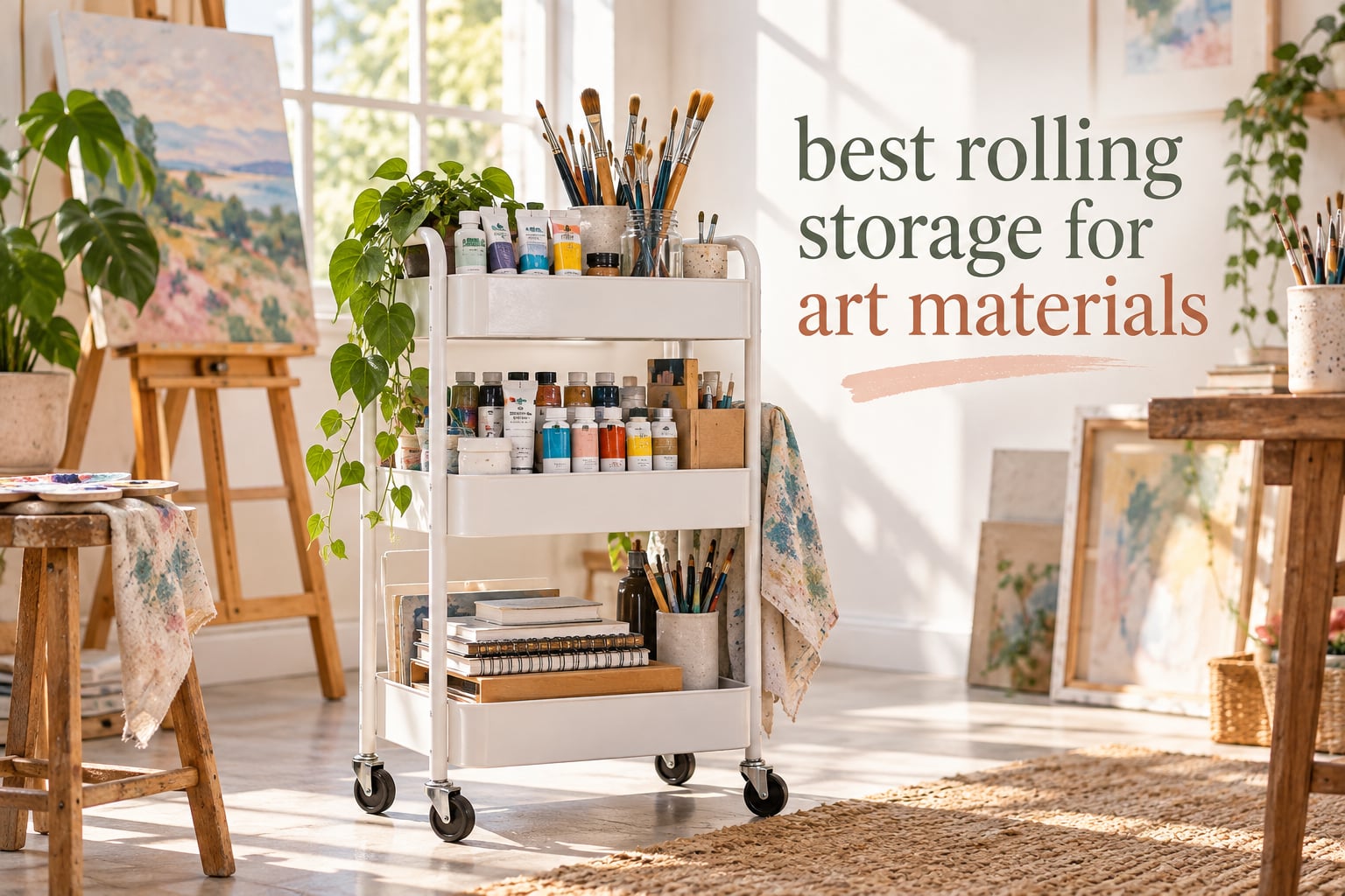 best rolling storage for art materials
