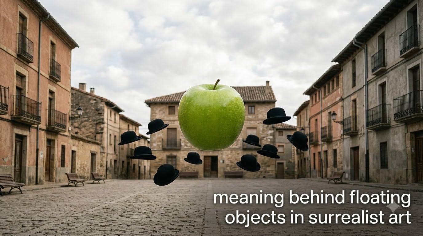 meaning behind floating objects in surrealist art