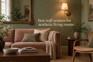 best wall sconces for aesthetic living rooms