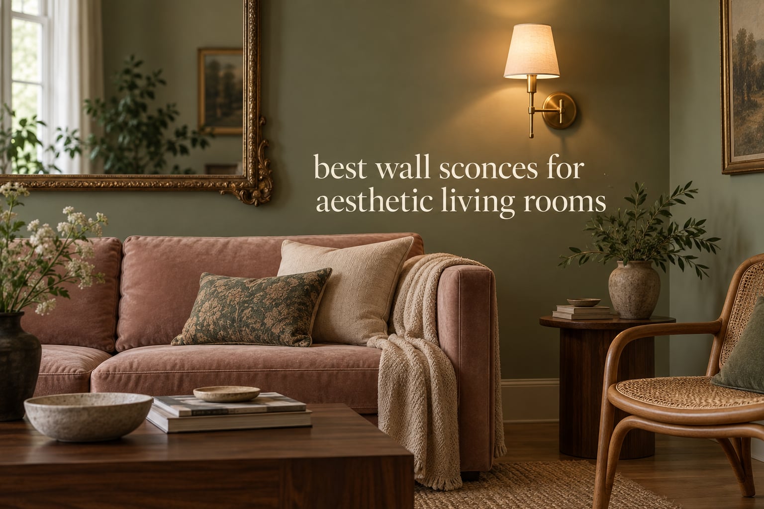 best wall sconces for aesthetic living rooms