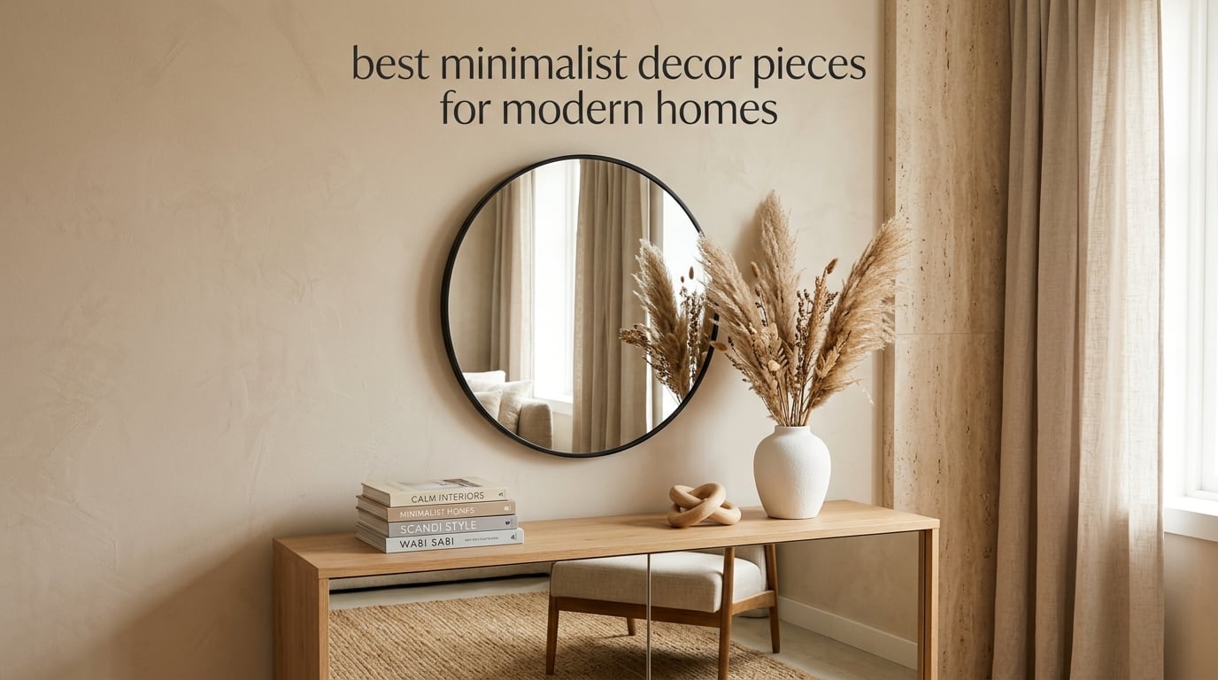 best minimalist decor pieces for modern homes