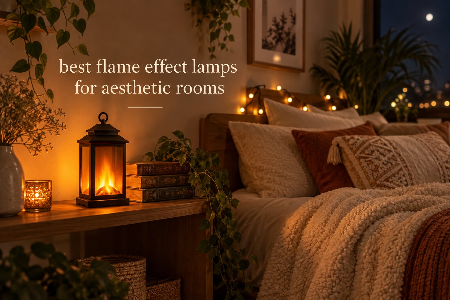 best flame effect lamps for aesthetic rooms
