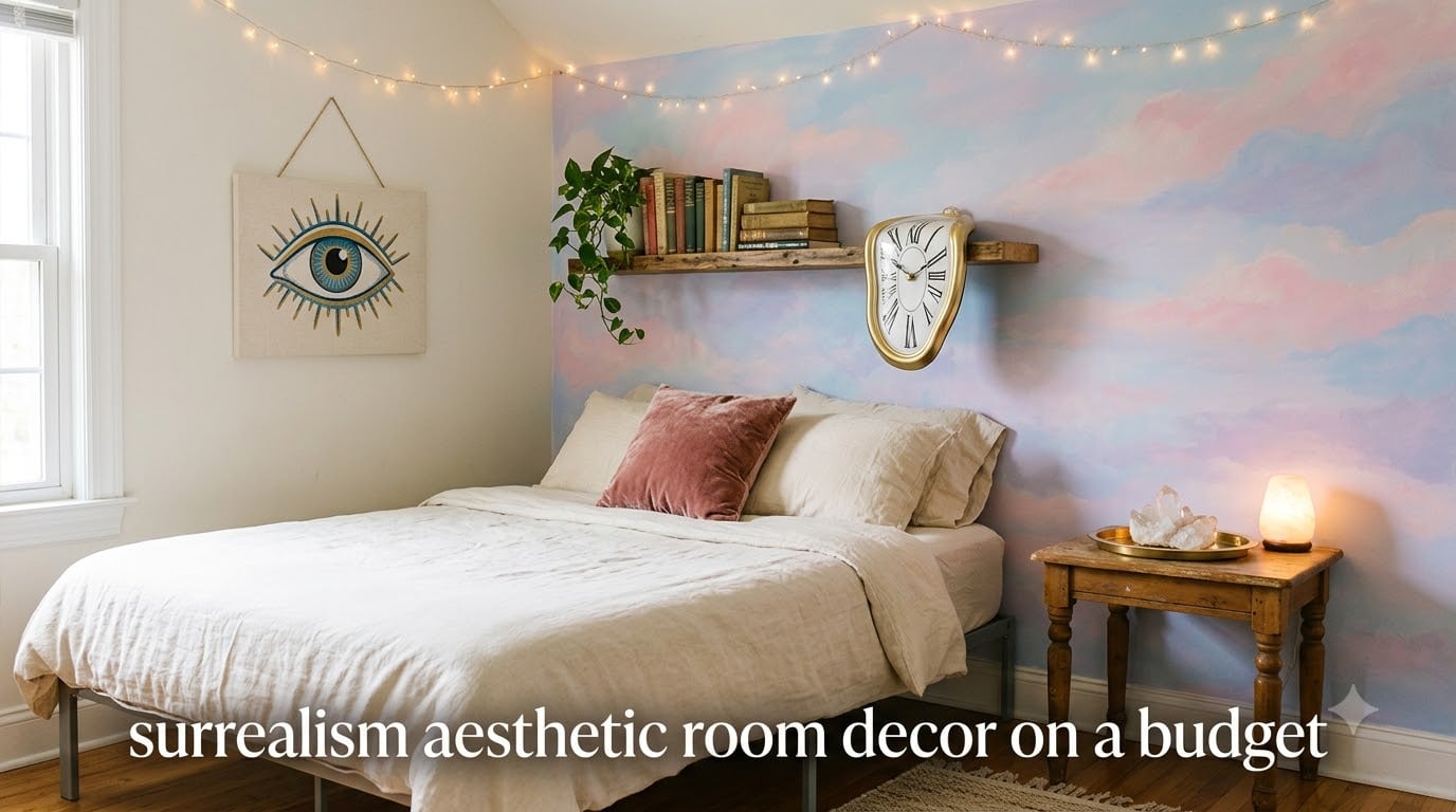 surrealism aesthetic room decor on a budget