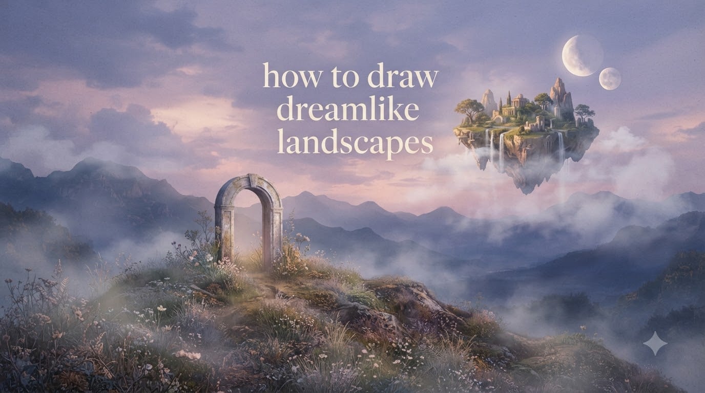 how to draw dreamlike landscapes
