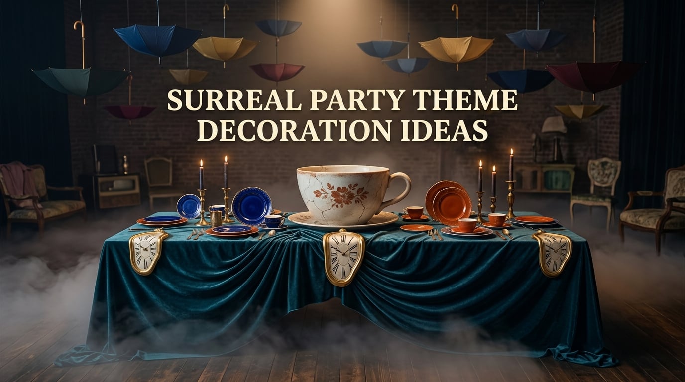 surreal party theme decoration ideas
