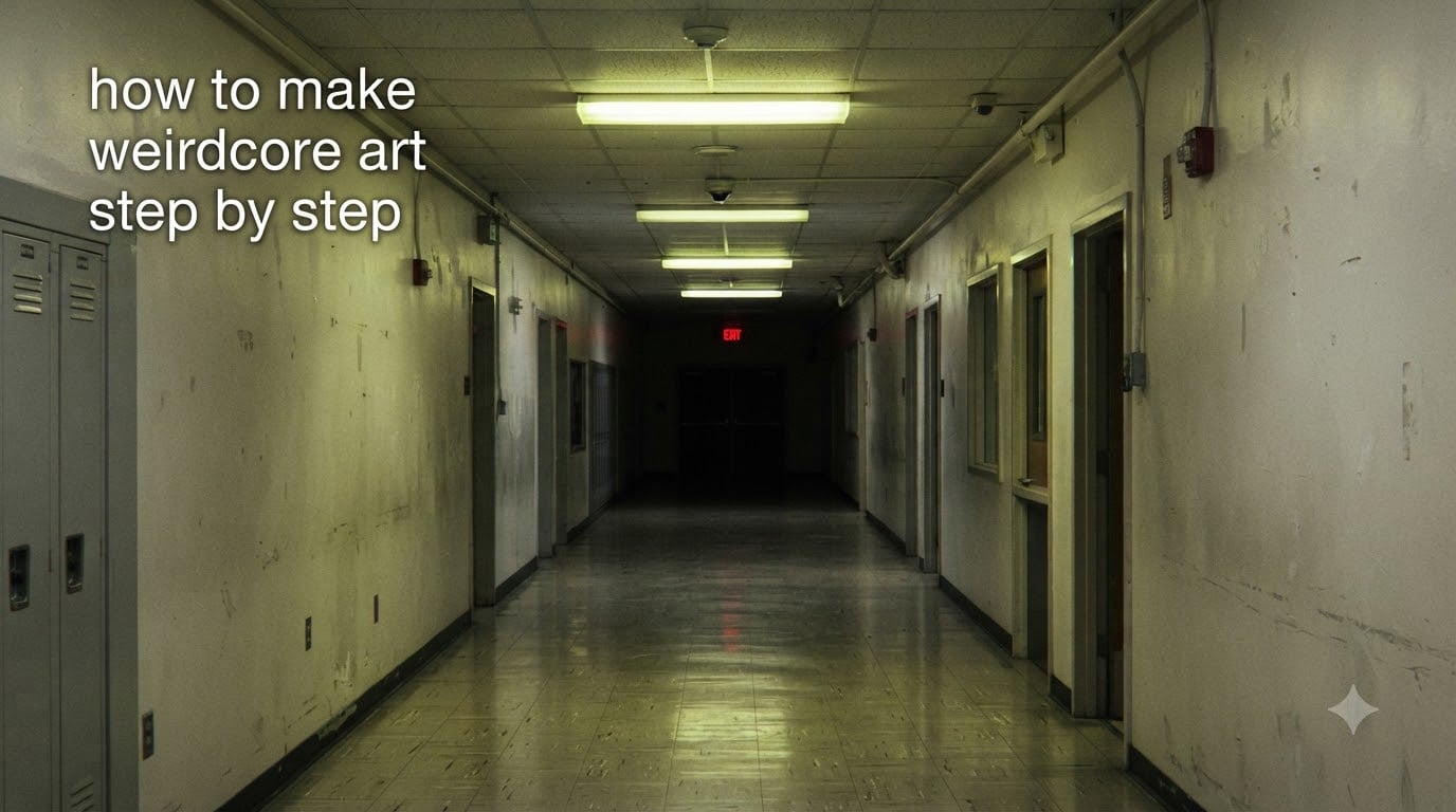 how to make weirdcore art step by step