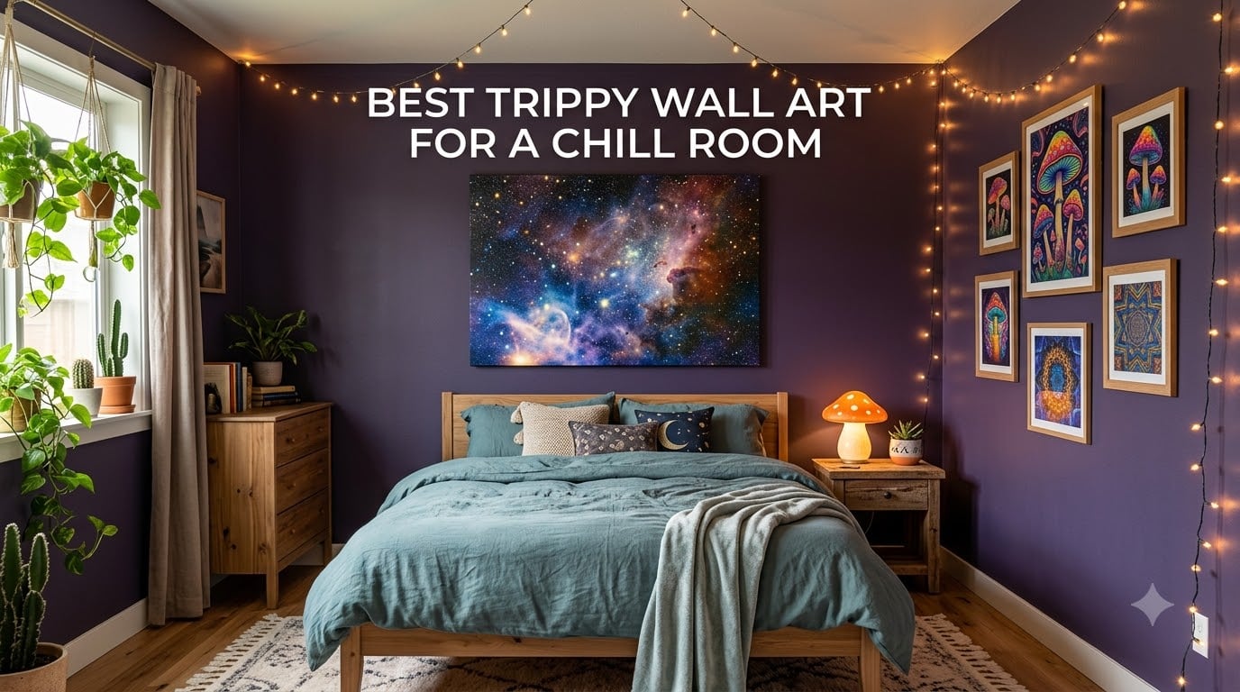 best trippy wall art for a chill room