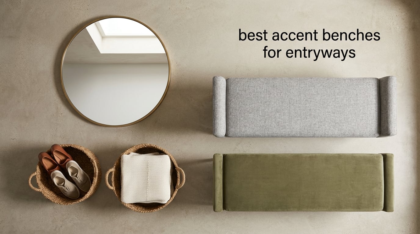 best accent benches for entryways
