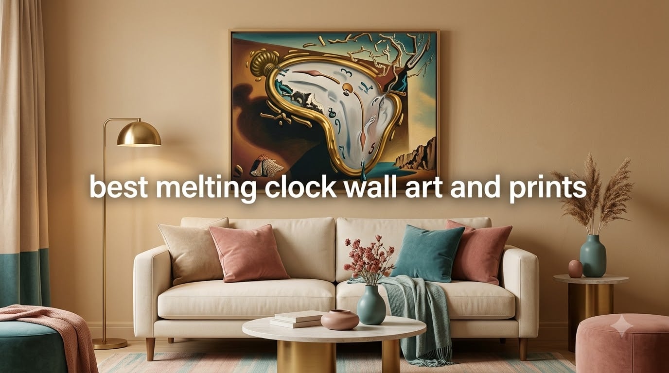 best melting clock wall art and prints