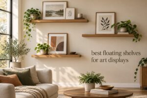 best floating shelves for art displays