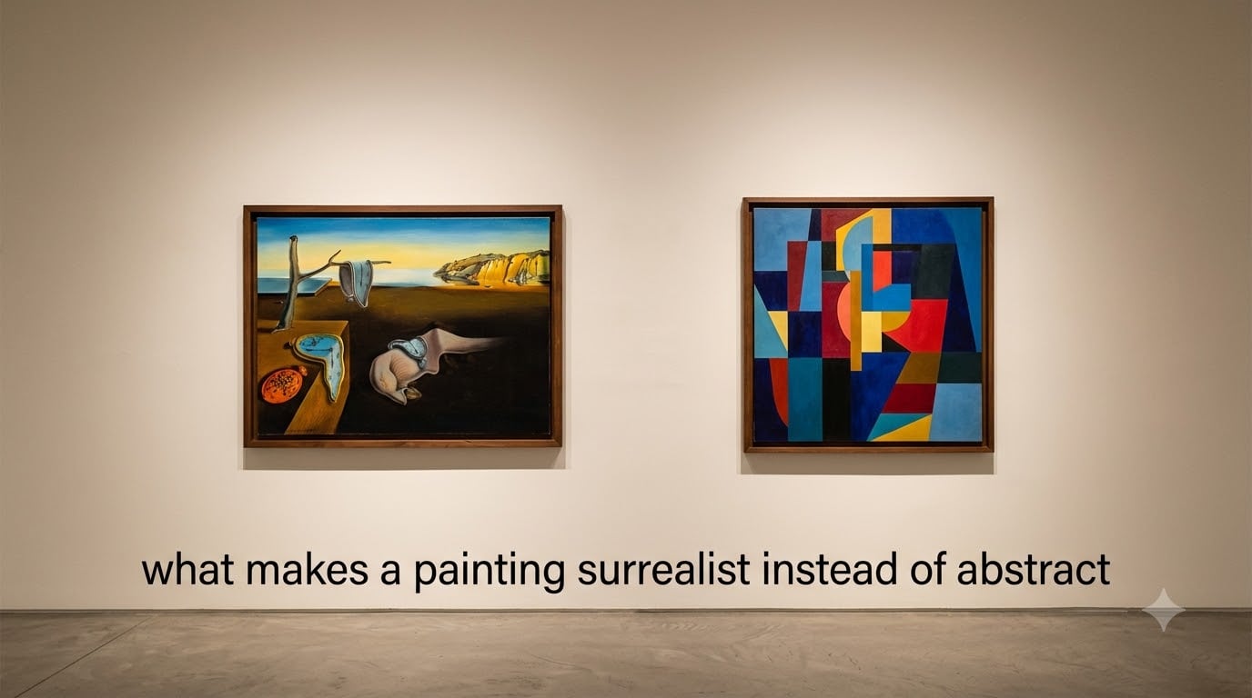 what makes a painting surrealist instead of abstract