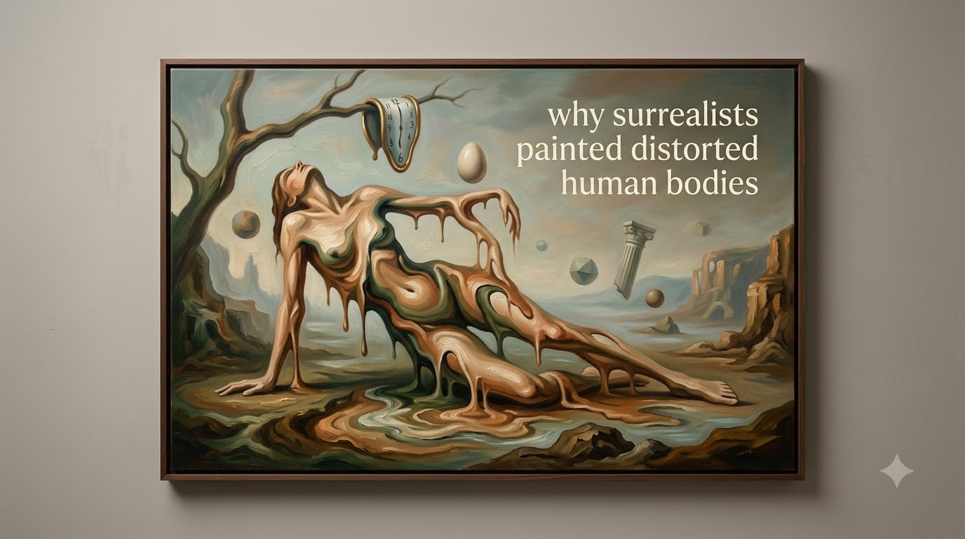 why surrealists painted distorted human bodies