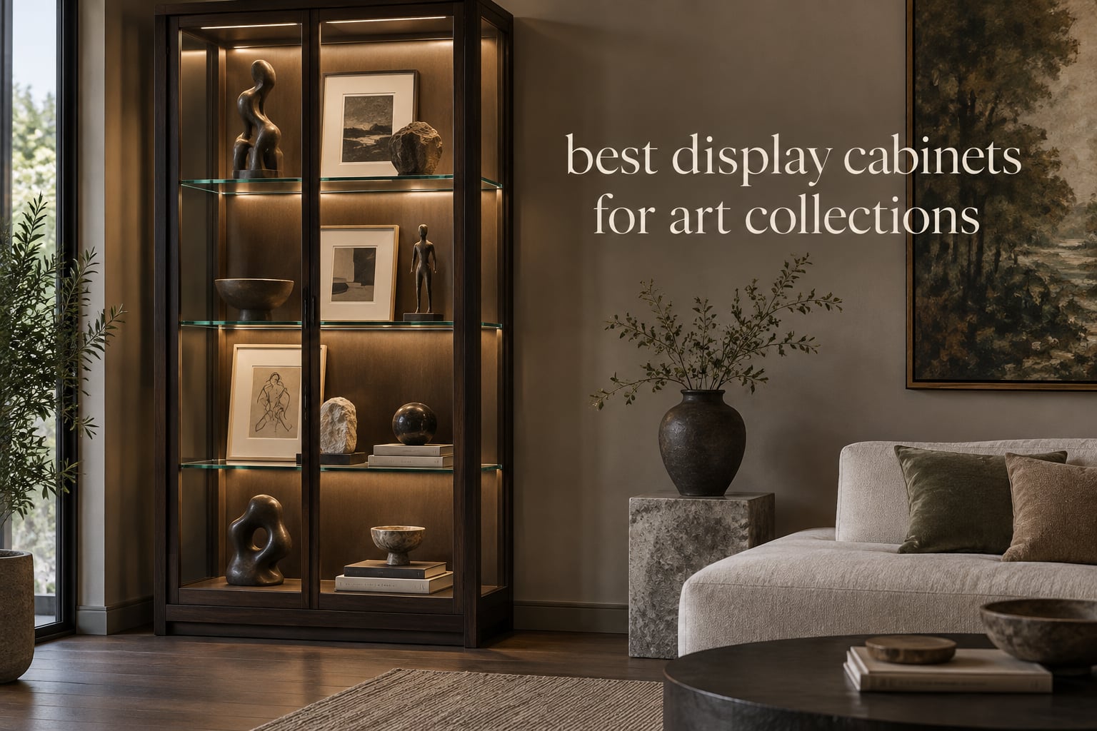 best display cabinets for art collections