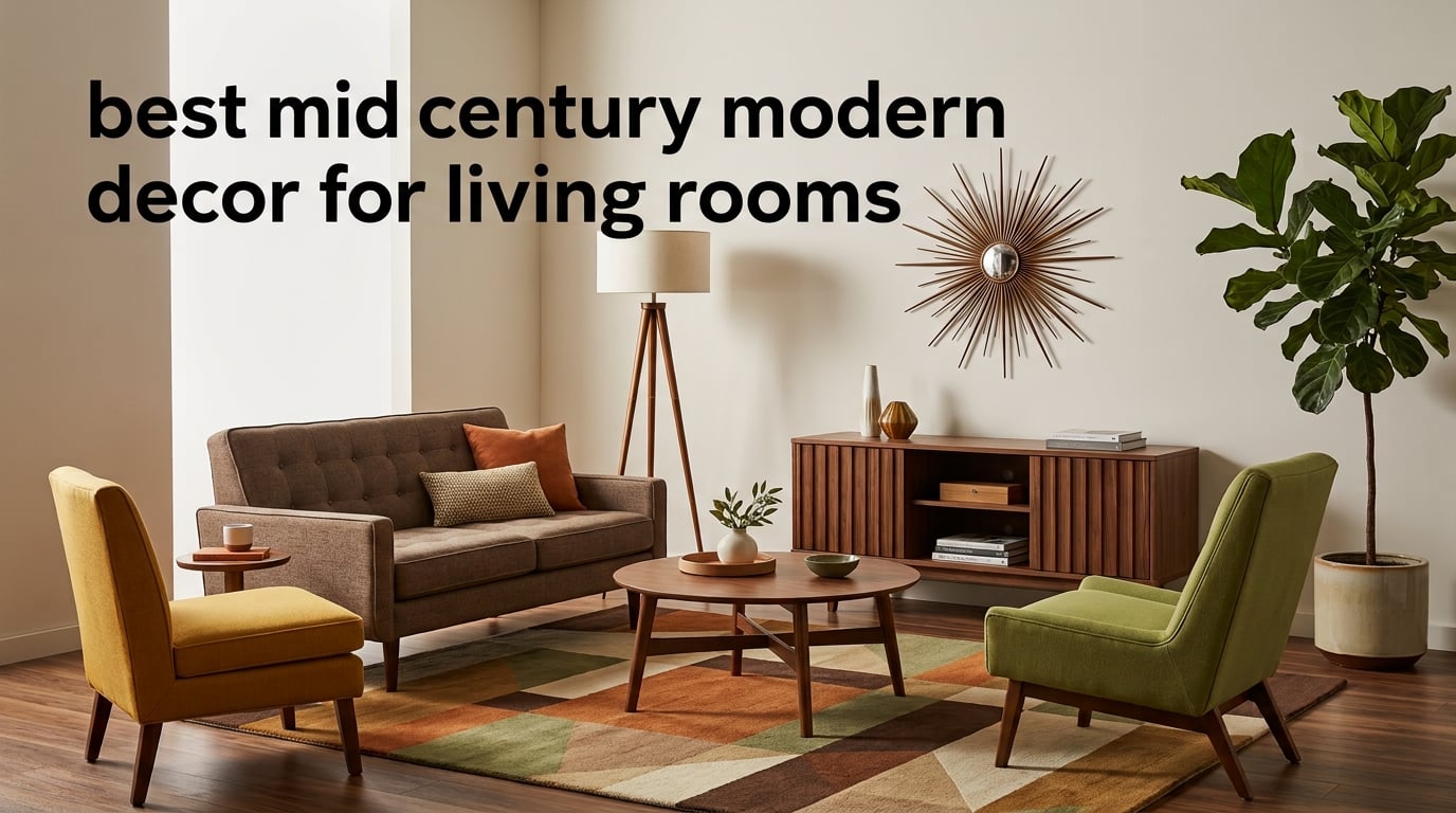 best mid century modern decor for living rooms