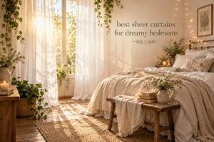 best sheer curtains for dreamy bedrooms