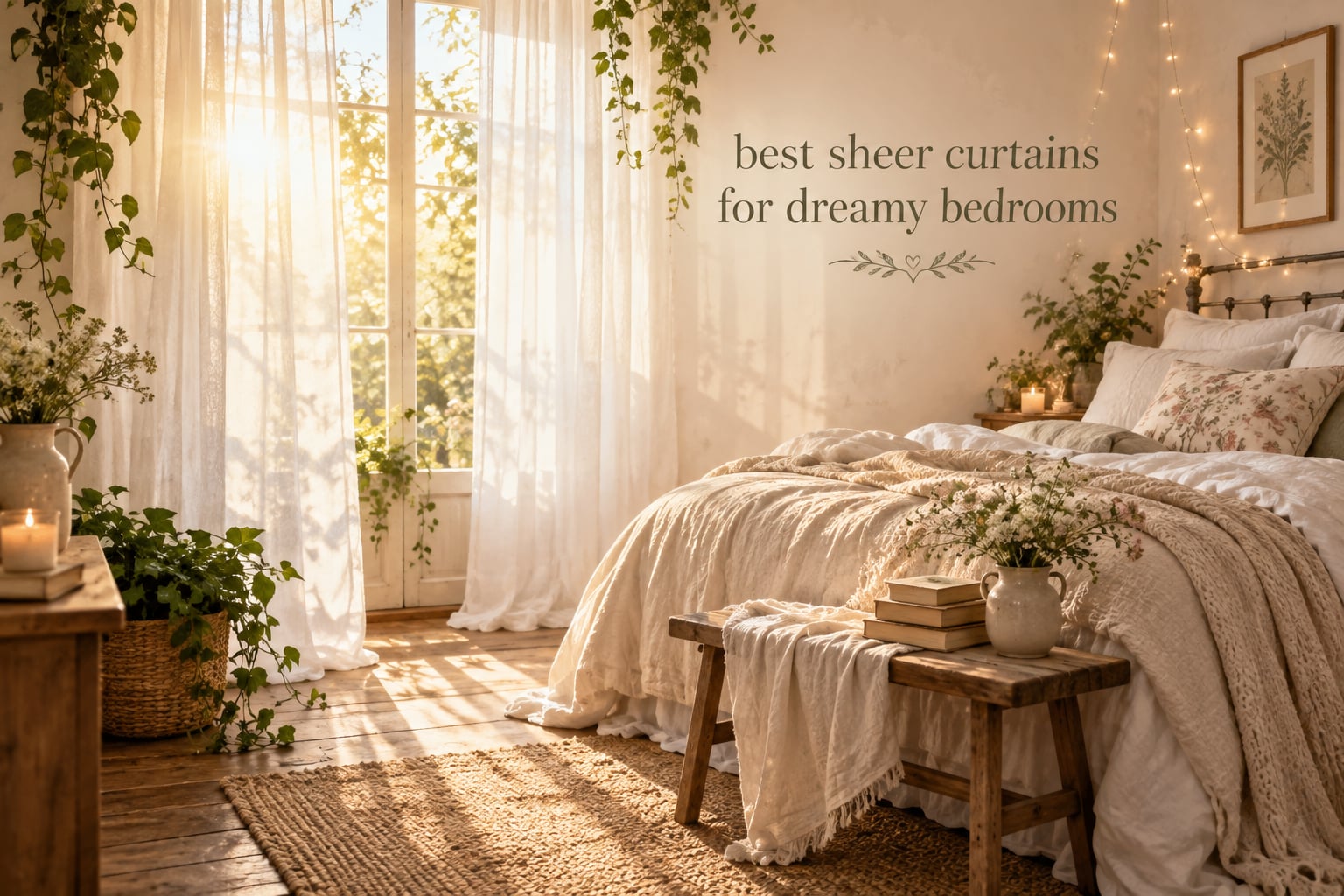 best sheer curtains for dreamy bedrooms