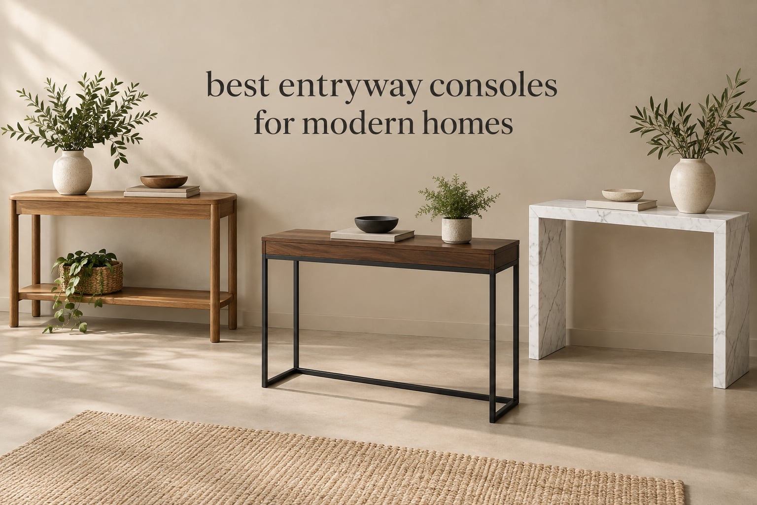 best entryway consoles for modern homes
