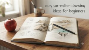 easy surrealism drawing ideas for beginners