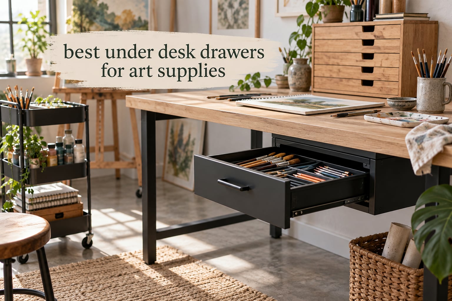 best under desk drawers for art supplies