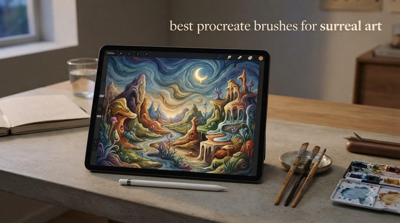 best procreate brushes for surreal art