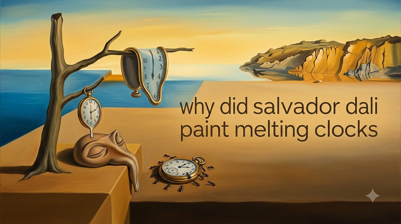 why did salvador dali paint melting clocks