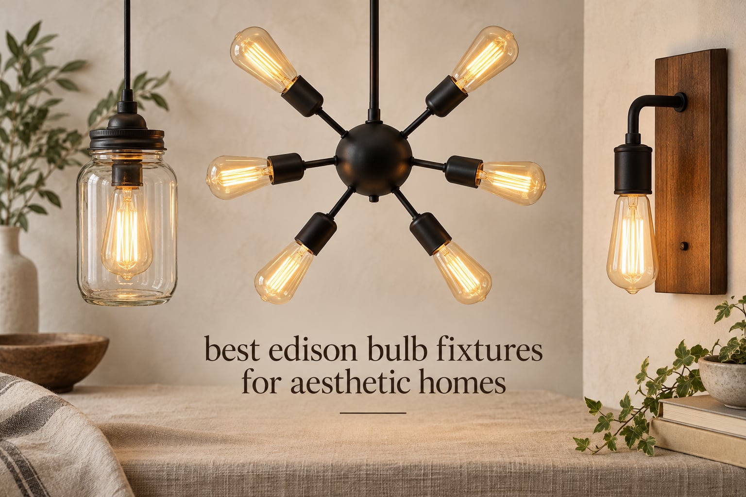 best edison bulb fixtures for aesthetic homes