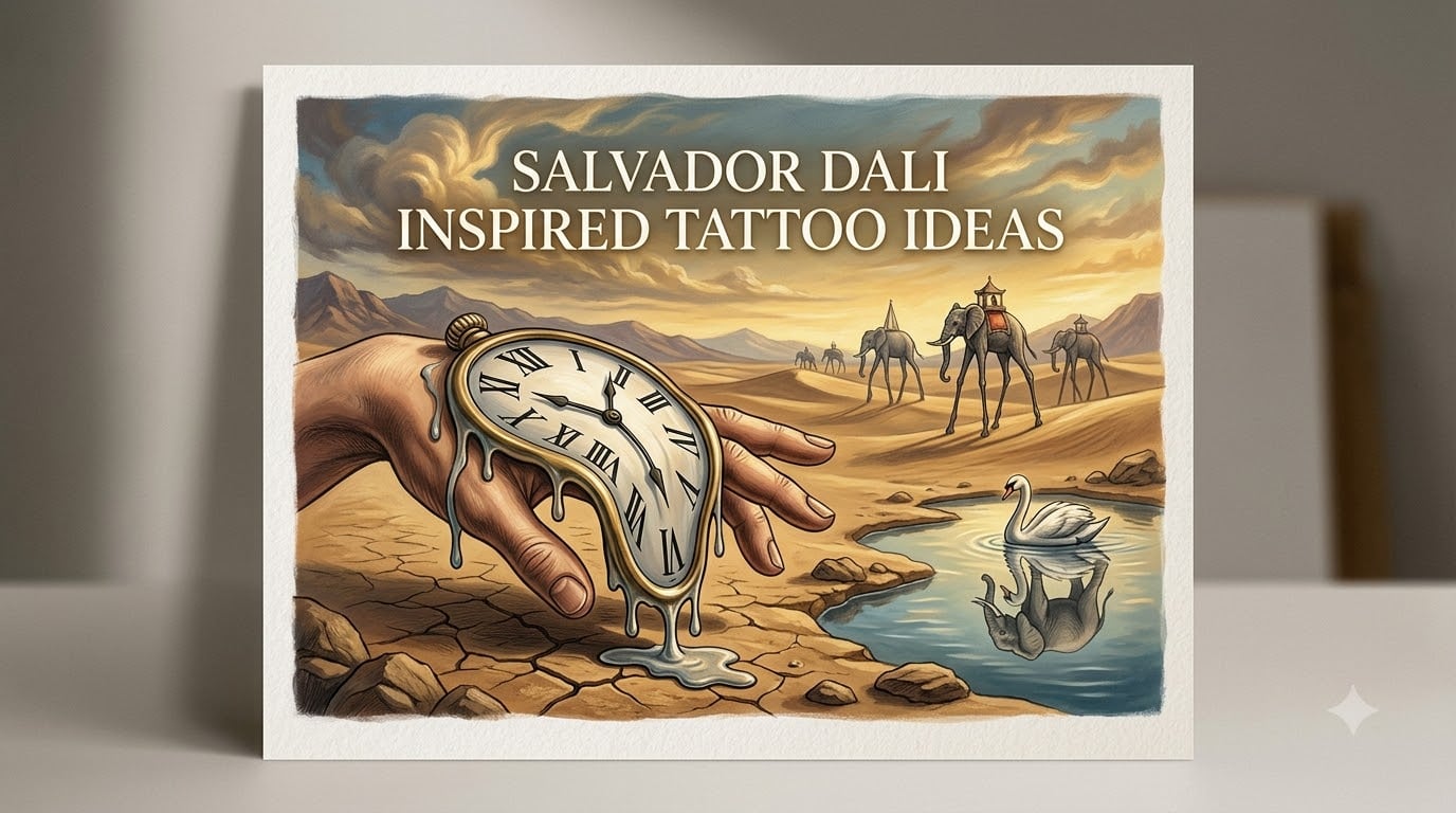 salvador dali inspired tattoo ideas