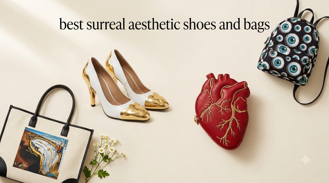 best surreal aesthetic shoes and bags