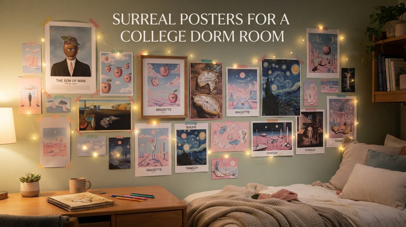 surreal posters for a college dorm room