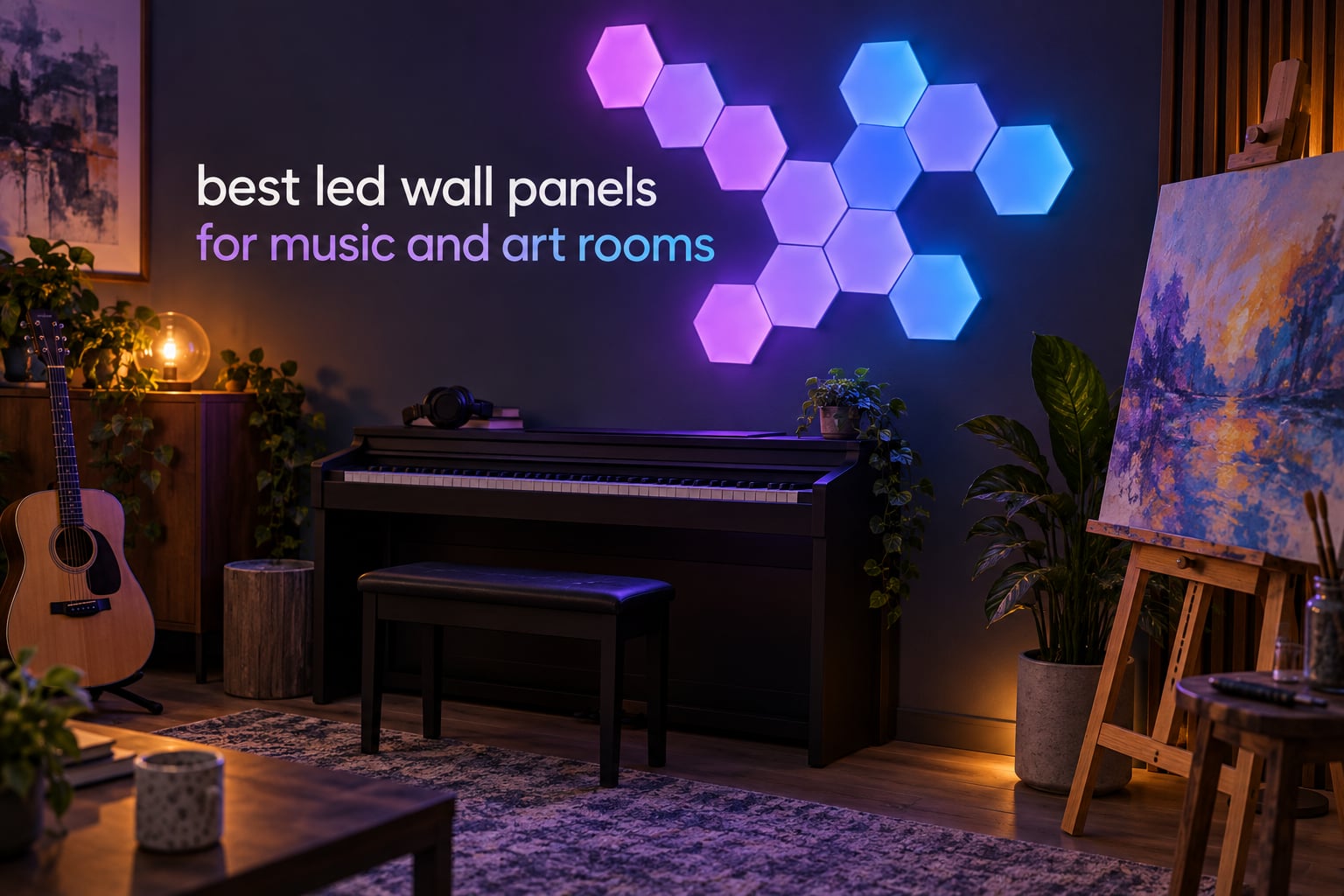 best led wall panels for music and art rooms