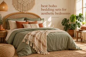 best boho bedding sets for aesthetic bedrooms