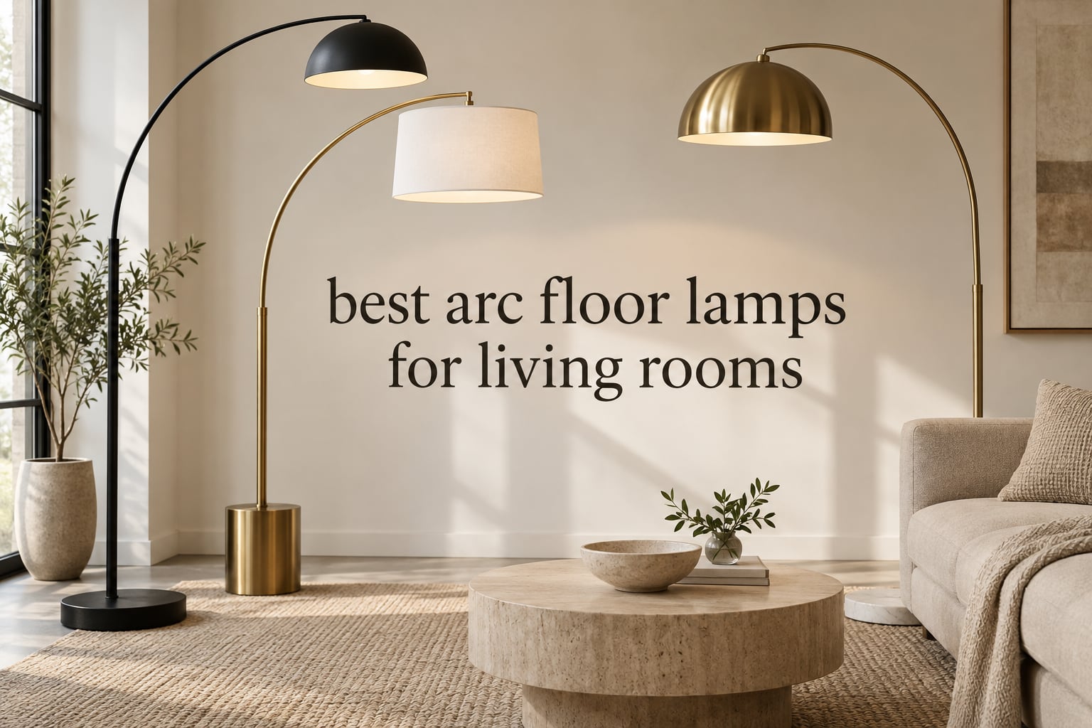 best arc floor lamps for living rooms