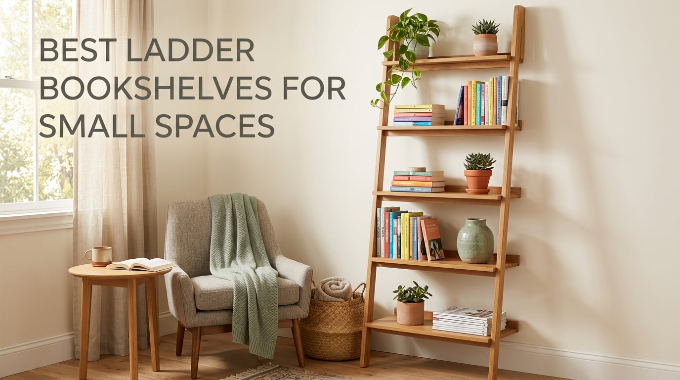 best ladder bookshelves for small spaces