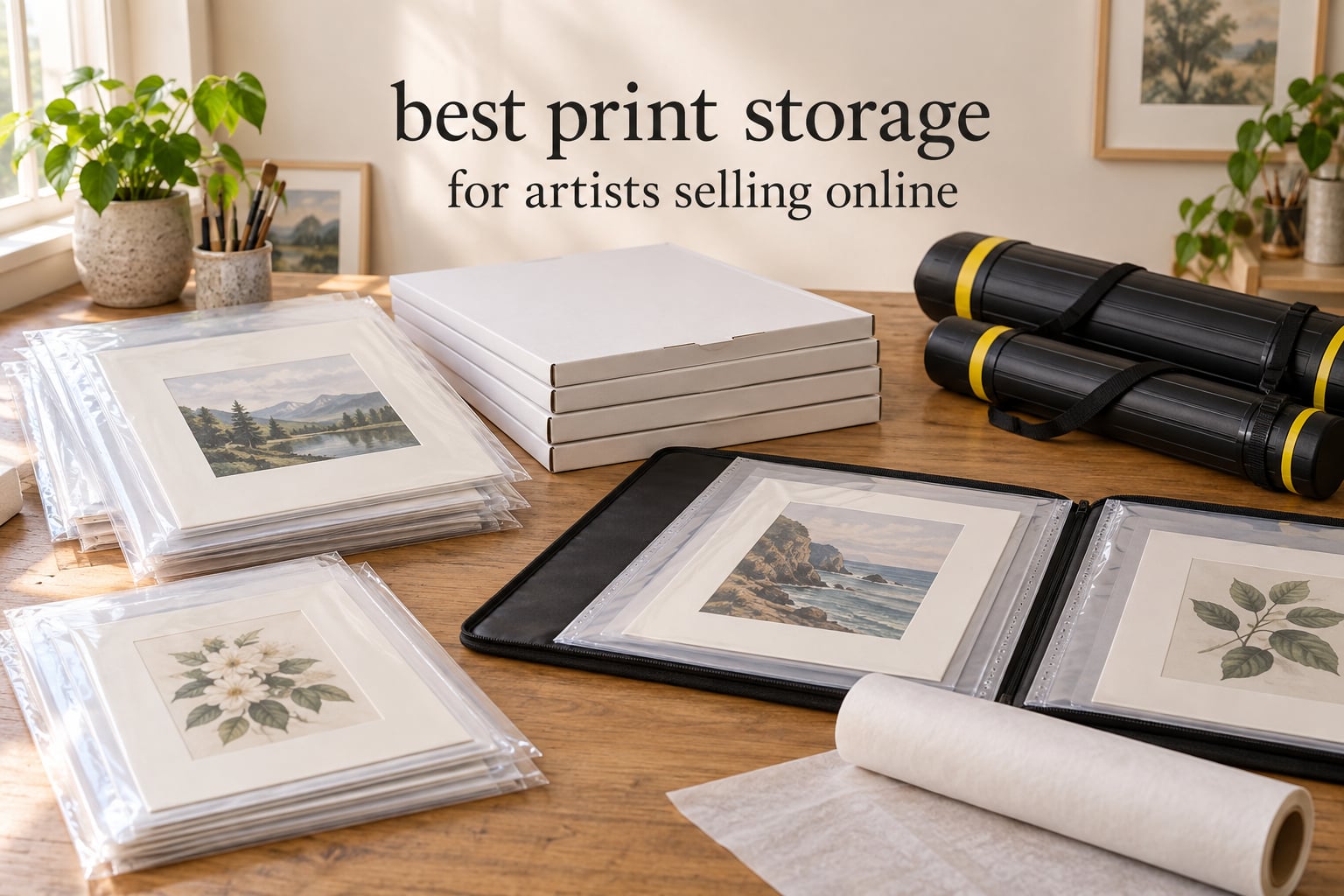 best print storage for artists selling online