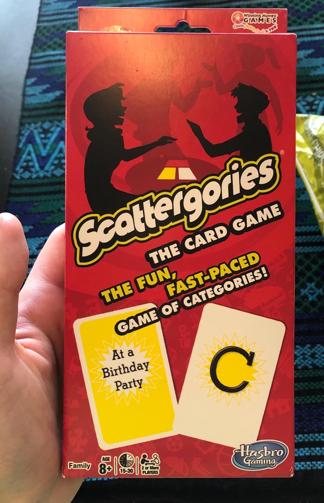 Scattergories The Card Game, by Wining Moves Games USA customer photo 1