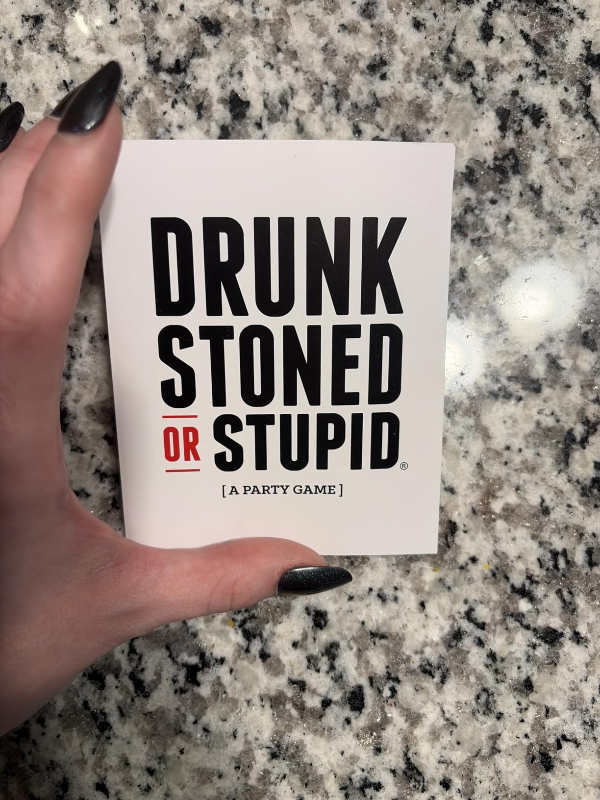 DSS Games Drunk Stoned or Stupid | A Party Game to Call Out Your Friends | 250 Fun Party Prompts Cards for Adults, Game Nights, Gatherings, Conversation Starter | Ages 17 Up customer photo 2