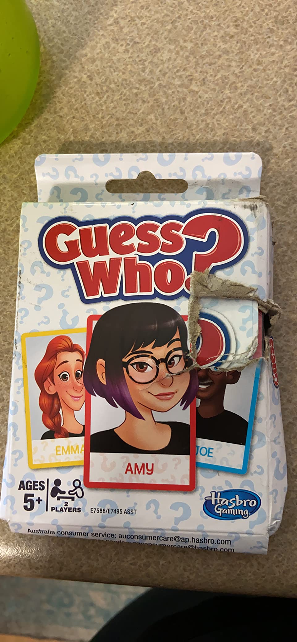 Hasbro Gaming Guess Who? Card Game for Kids, 2 Player Guessing Game, Fun Summer Activities, Vacation Travel Essentials, Ages 5+ customer photo 2