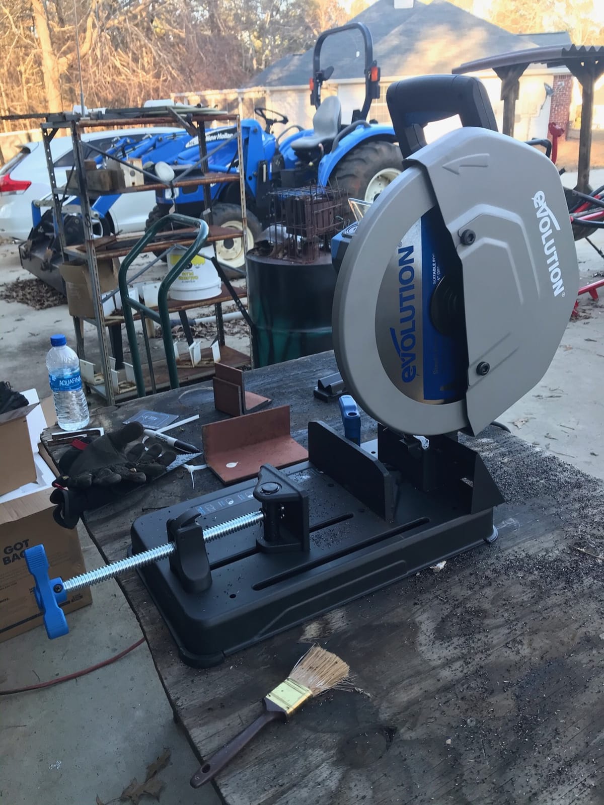 Evolution S355CPSL – Heavy Duty 14 Inch Metal Cutting Chop Saw W/ 14 Inch Carbide-Tipped Blade | Dry Cut | Miter 45° | Chop Saw For Cutting Metal – Accurate. Powerful. Reliable customer photo 1