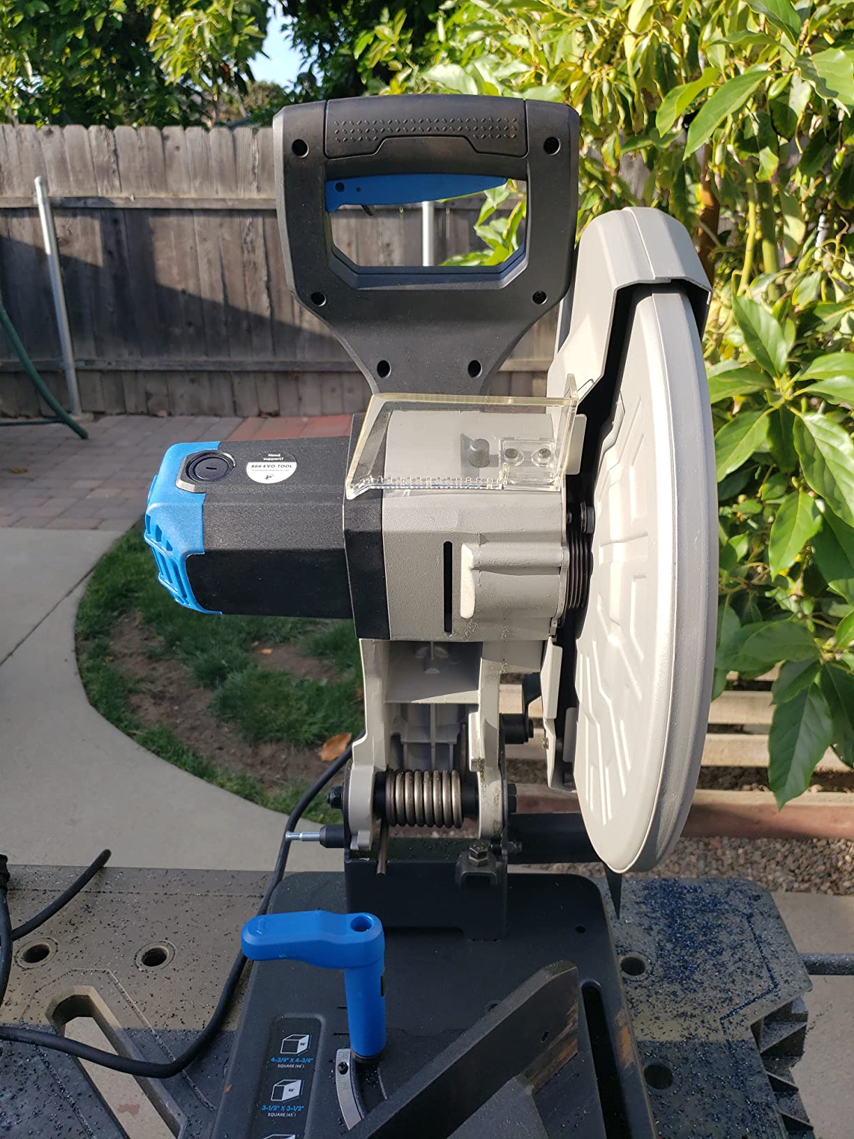 Evolution S355CPSL – Heavy Duty 14 Inch Metal Cutting Chop Saw W/ 14 Inch Carbide-Tipped Blade | Dry Cut | Miter 45° | Chop Saw For Cutting Metal – Accurate. Powerful. Reliable customer photo 2