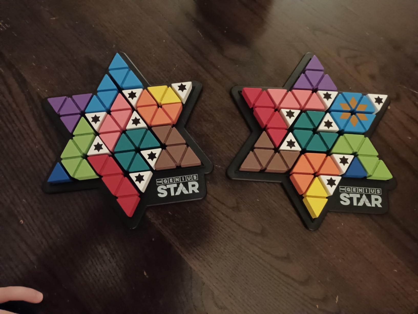 The Happy Puzzle Company The Genius Star | Toy of The Year Award Winning Family Board Game | 165,888 Possible Puzzles | Filling in Colored Shapes | Blockers to Complete A Star | Golden Star Twist customer photo 2