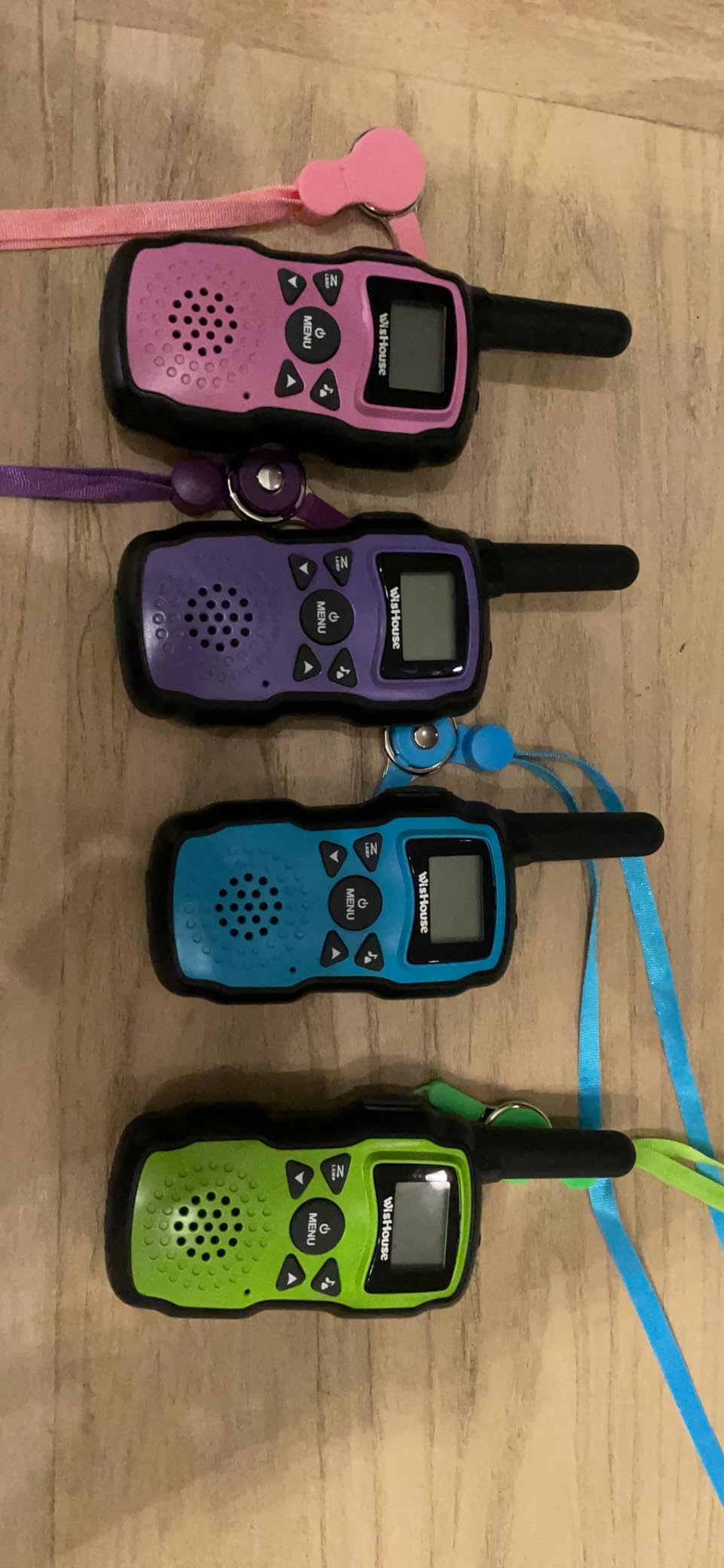 Wishouse Rechargeable Walkie Talkies for Kids Long Range with USB Charger,Outdoor Camping Games with Flashlight Indoor Fun Army Toys for Boys Girls Family,Xmas Birthday Gift for 3-12 Year Old Children customer photo 1