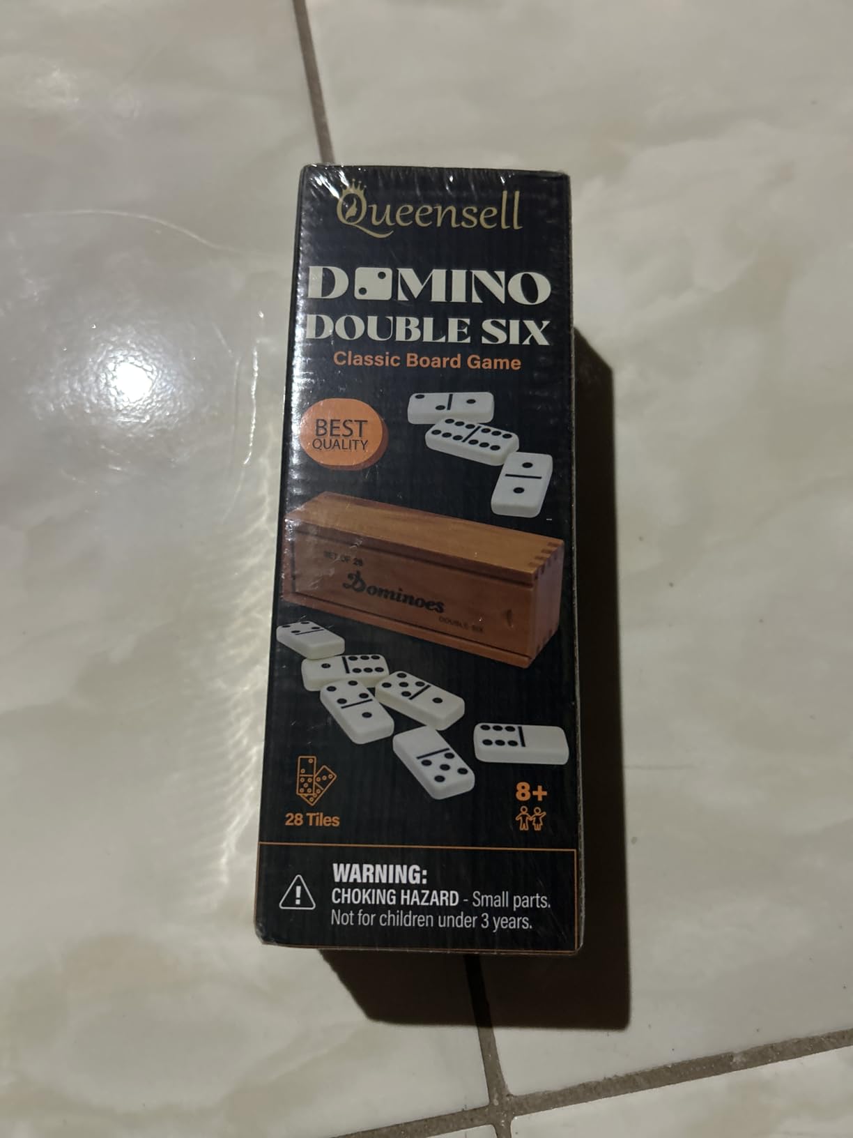 Queensell Dominos Set for Adults, Double 6 Dominoes Set with 28 Tiles in Wooden Case, Classic Dominoes, Family Board Game for Kids & Adults, Travel Game for Family Game Night, Juegos de Mesa customer photo 1