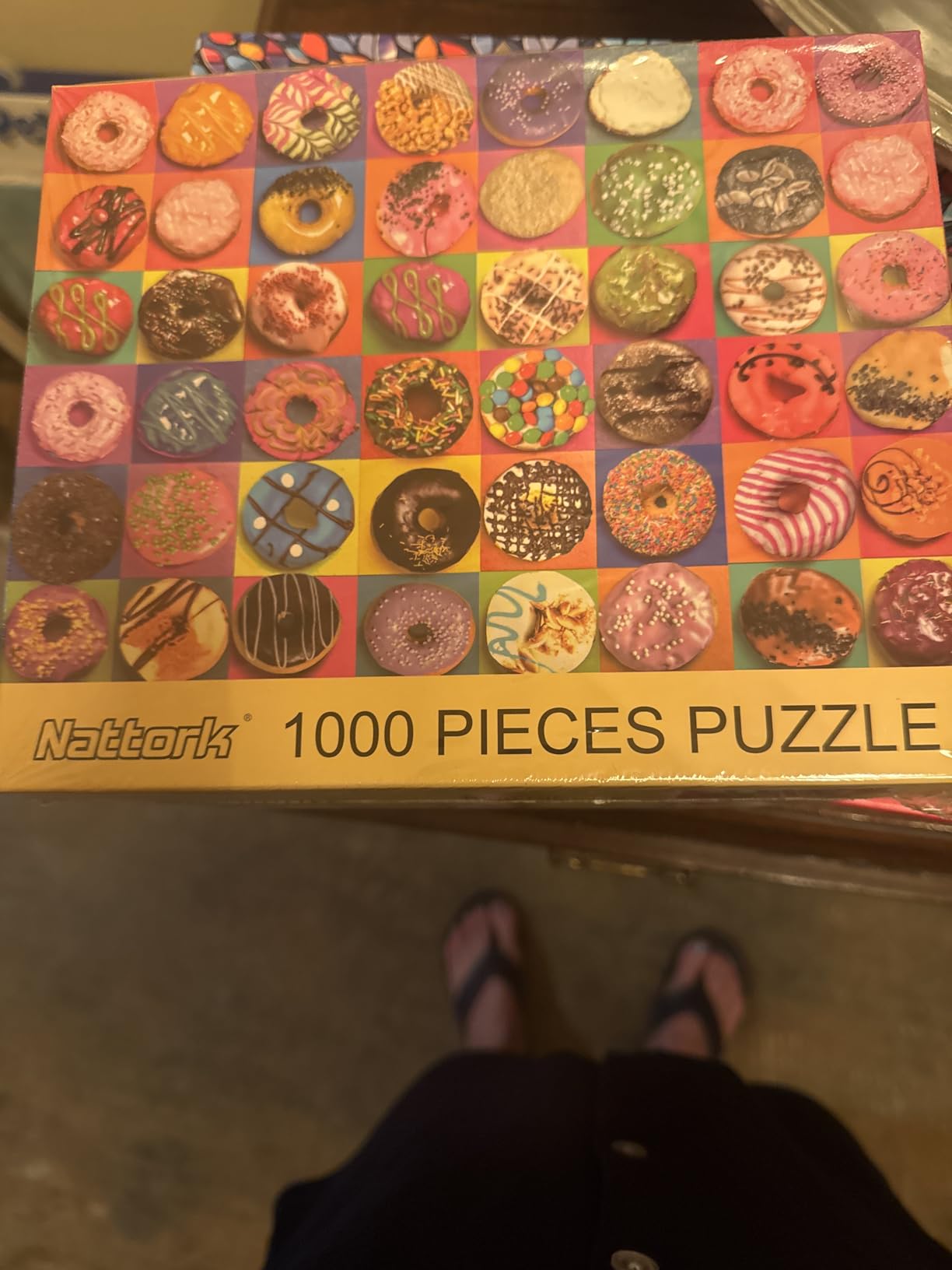 Jigsaw Puzzles 1000 Pieces for Adults, Families (Donuts) Pieces Fit Together Perfectly customer photo 2
