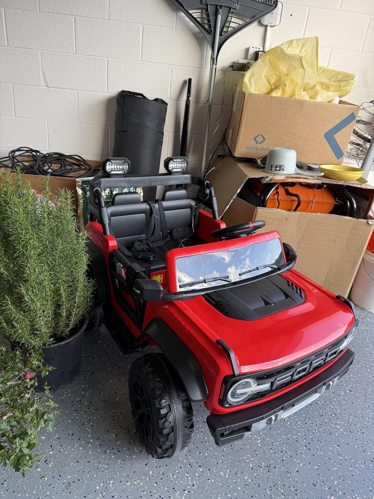 First Ride On 24V Ride on Toys for Big Kids, Licensed Ford Bronco Raptor Electric Car 2 Seater with Remote Control, Kids Ride on Cars w/ 2-Seater, 4.3 Mph Max Speed, Soft Start Function (24V, Black) customer photo 1