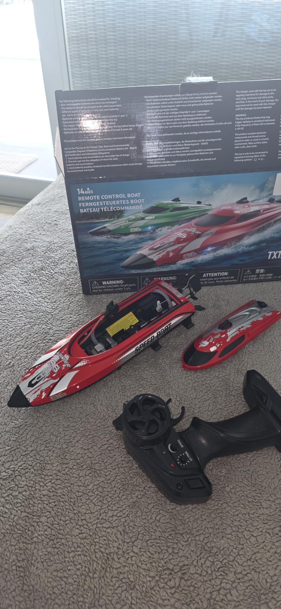 BEZGAR RC Boat TX126-12 Inch Remote Control Boat for Lakes and Pools customer photo 2