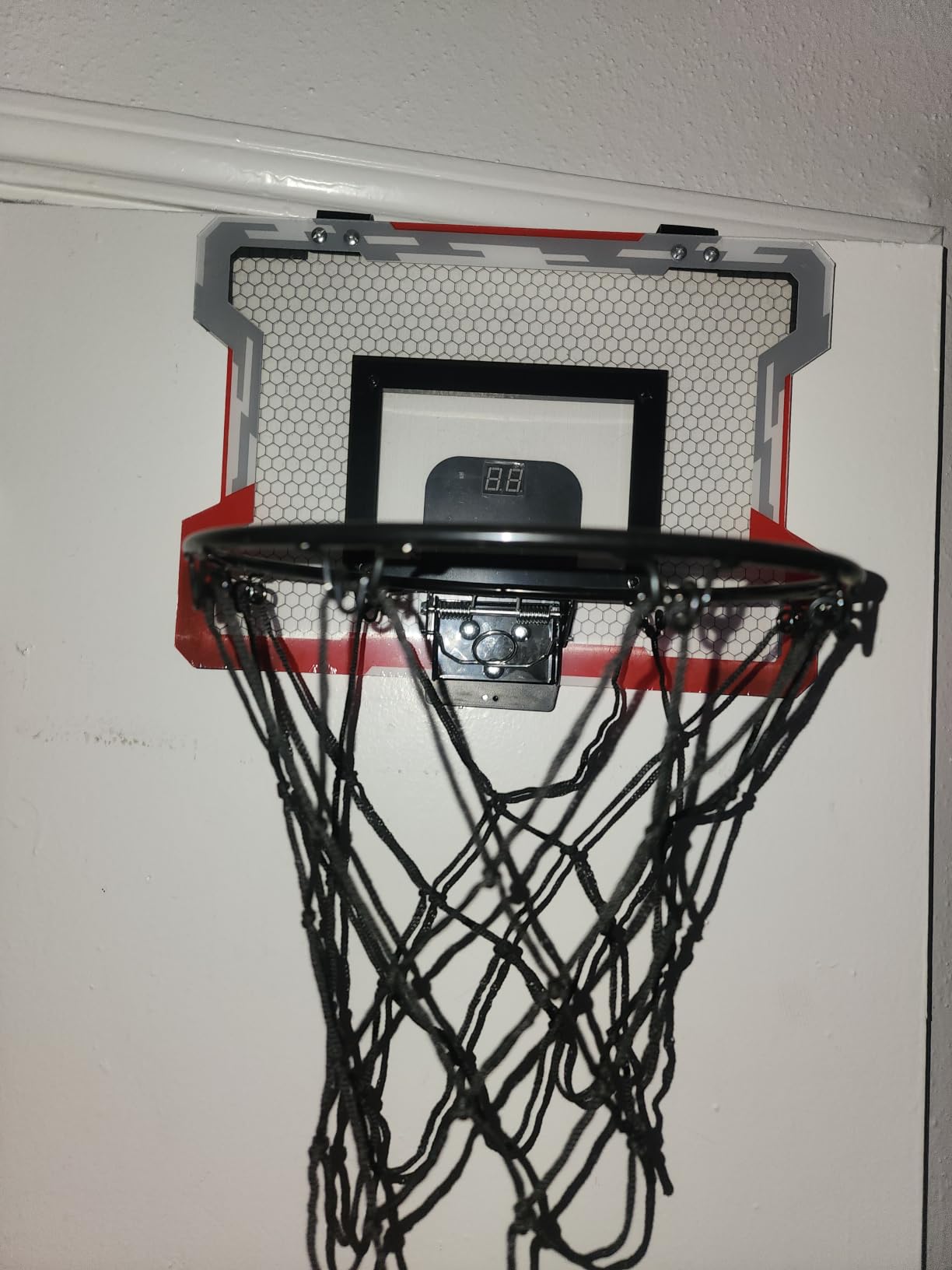 HYES Kids Basketball Hoop with Scoreboard/LED Basketball Rim for Child 3-5 customer photo 1