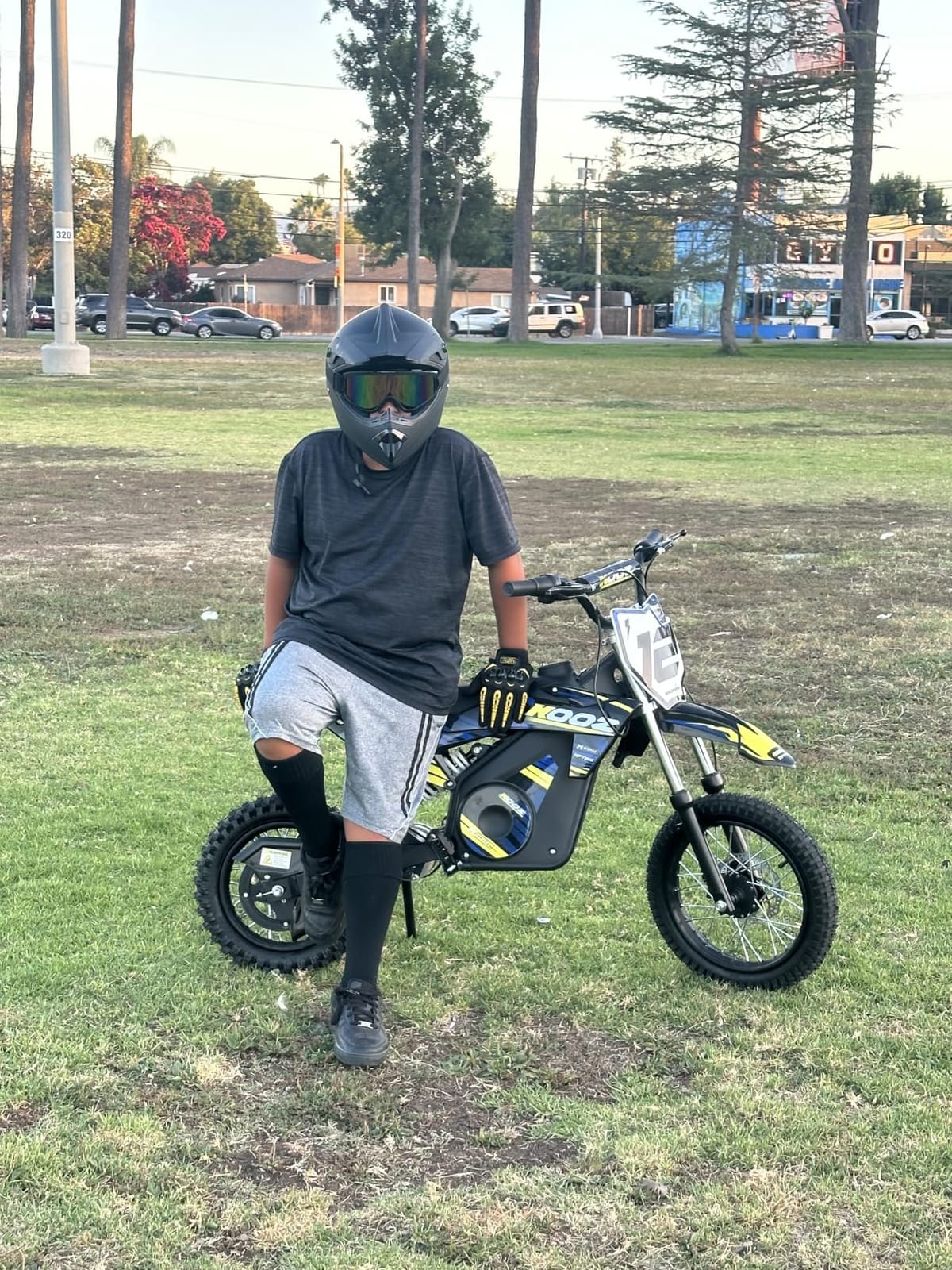 KOOZ HP112E PRO 36V 1000W Electric Dirt Bike Motorcycle for Kids,Purple customer photo 1