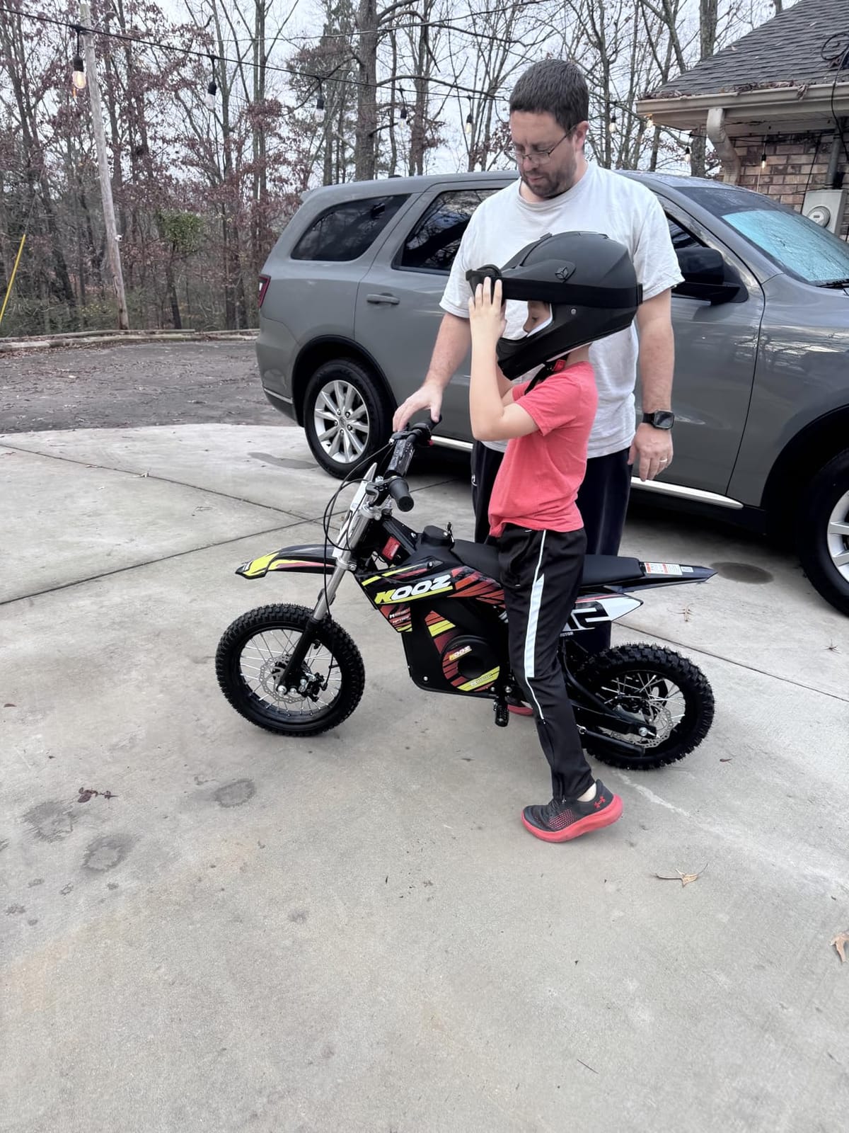 KOOZ HP112E PRO 36V 1000W Electric Dirt Bike Motorcycle for Kids,Purple customer photo 2